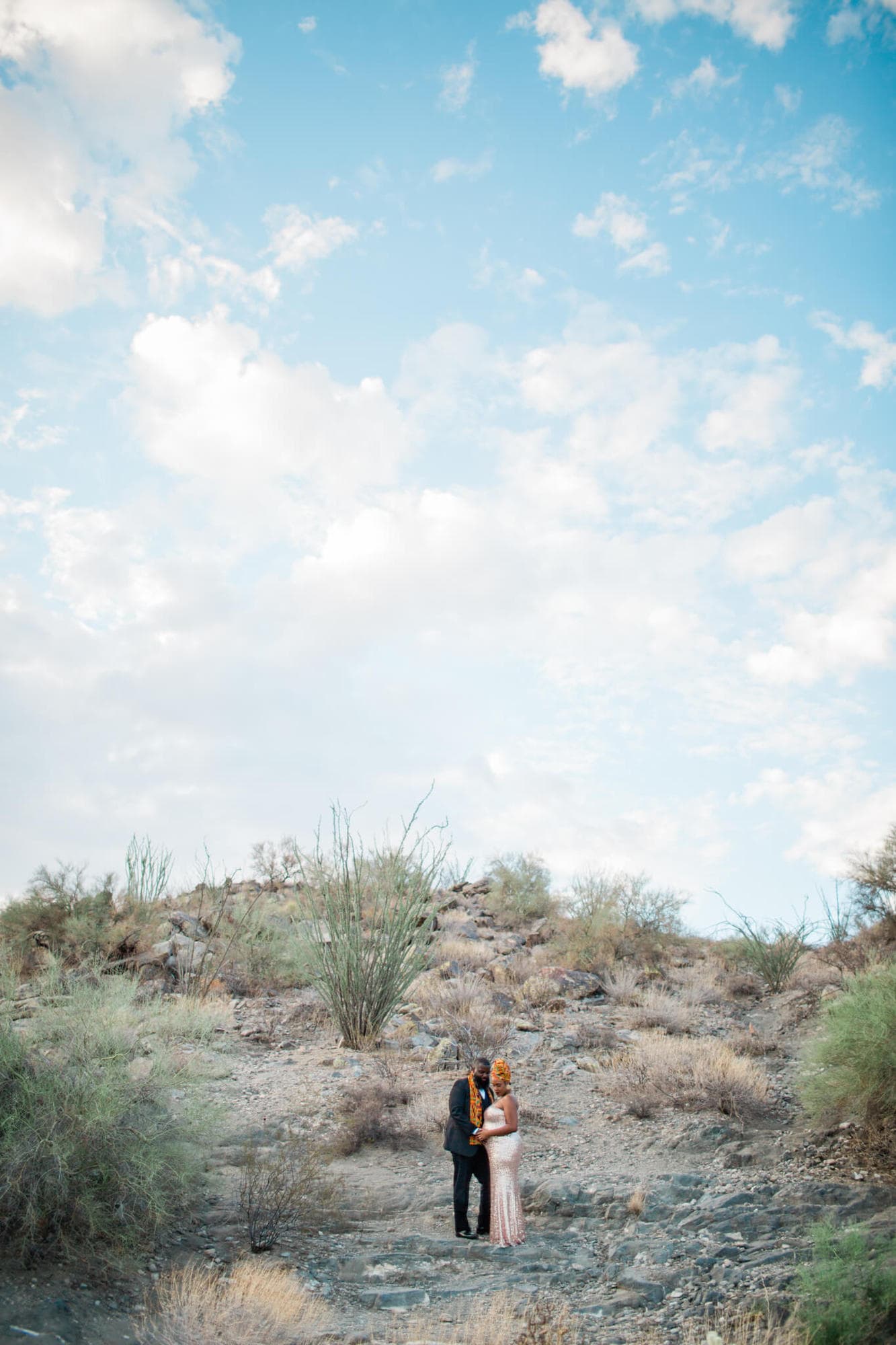 Drew and Angelica's vision for their Adventure Maternity session was Editorial Vogue Wakanda and they were every bit as fierce as their vision suggested!