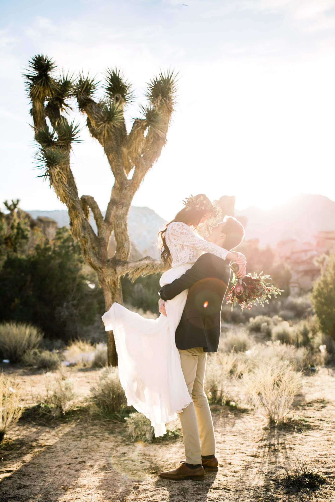 This romantic Joshua Tree wedding was a real Peak Existence experience. The day was full of laughter, tears, & the prettiest light the desert can offer.