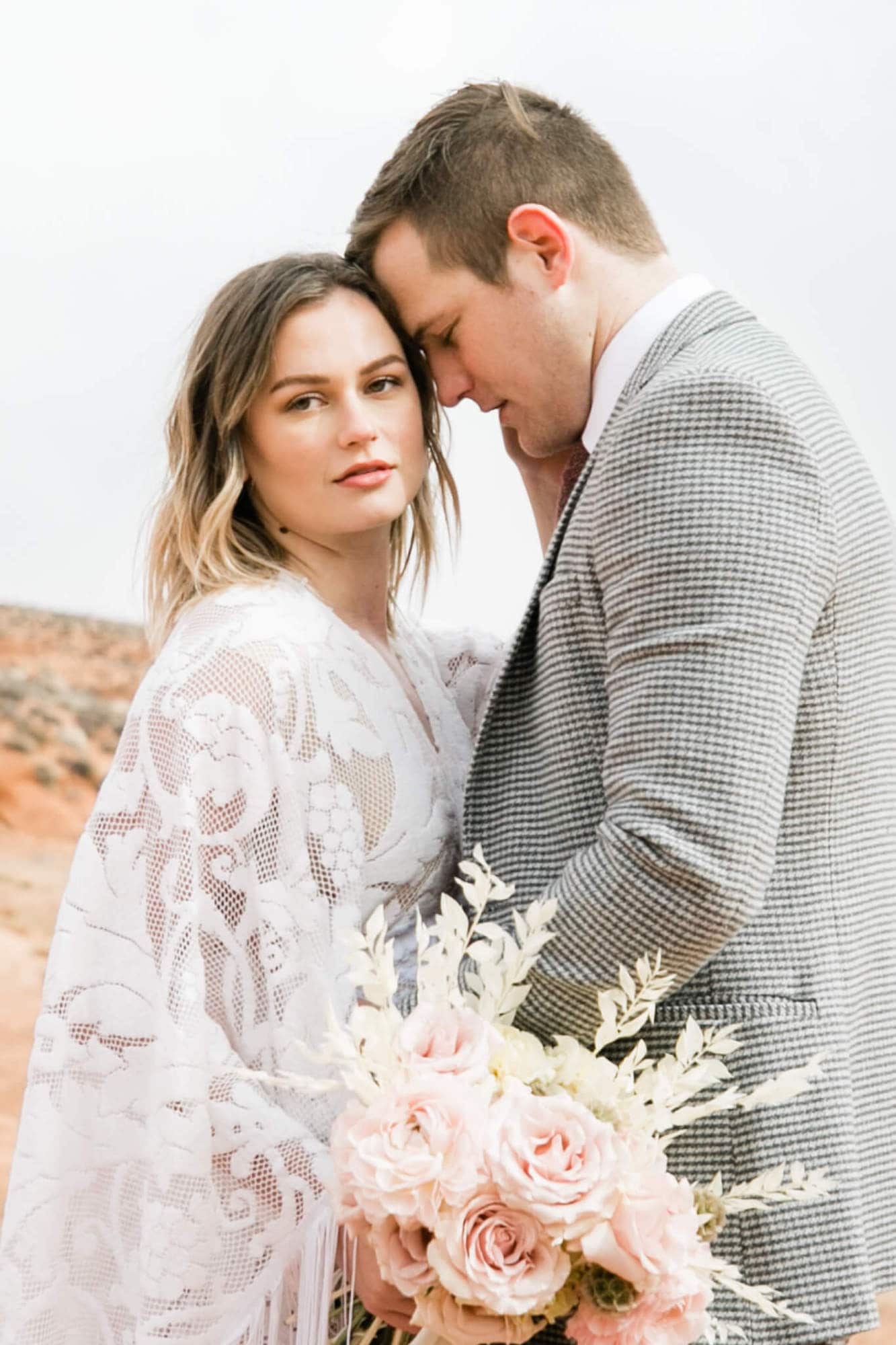 This insanely epic Slot Canyon Elopement in Arizona is the perfect inspiration for all your boho desert vibe elopement dreams!
