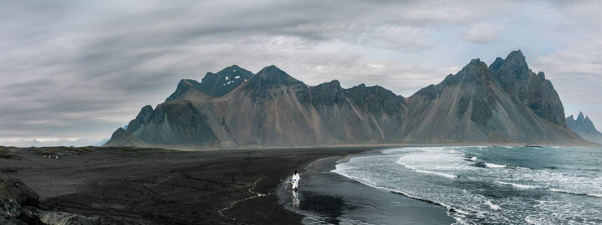 A rad black sand beach is a perfect spot for an Iceland elopement.