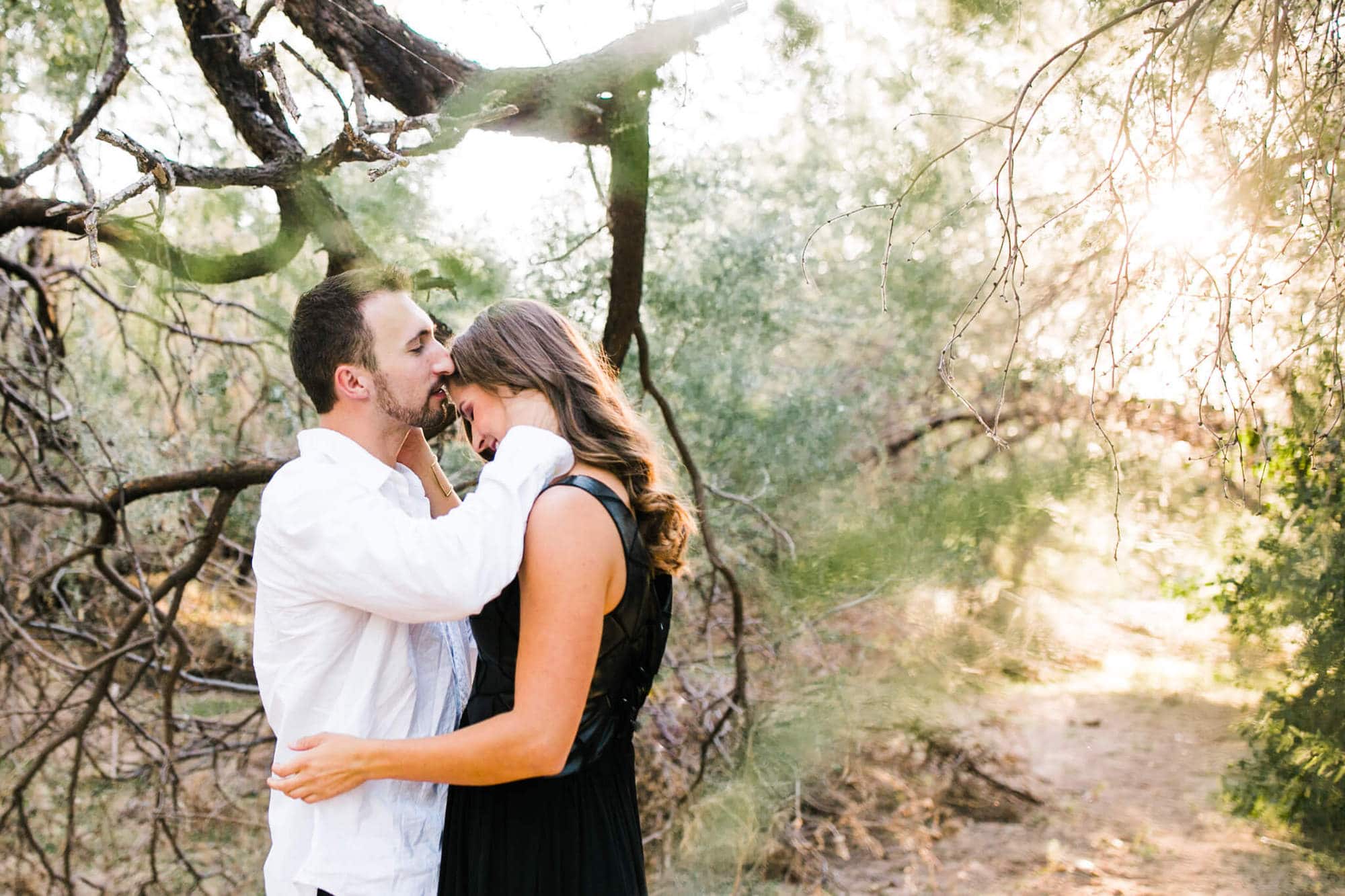 As an arizona elopement photographer I love exploring the desert with my couples. This sunset desert oasis shoot with Nicole + Logan was a freaking dream