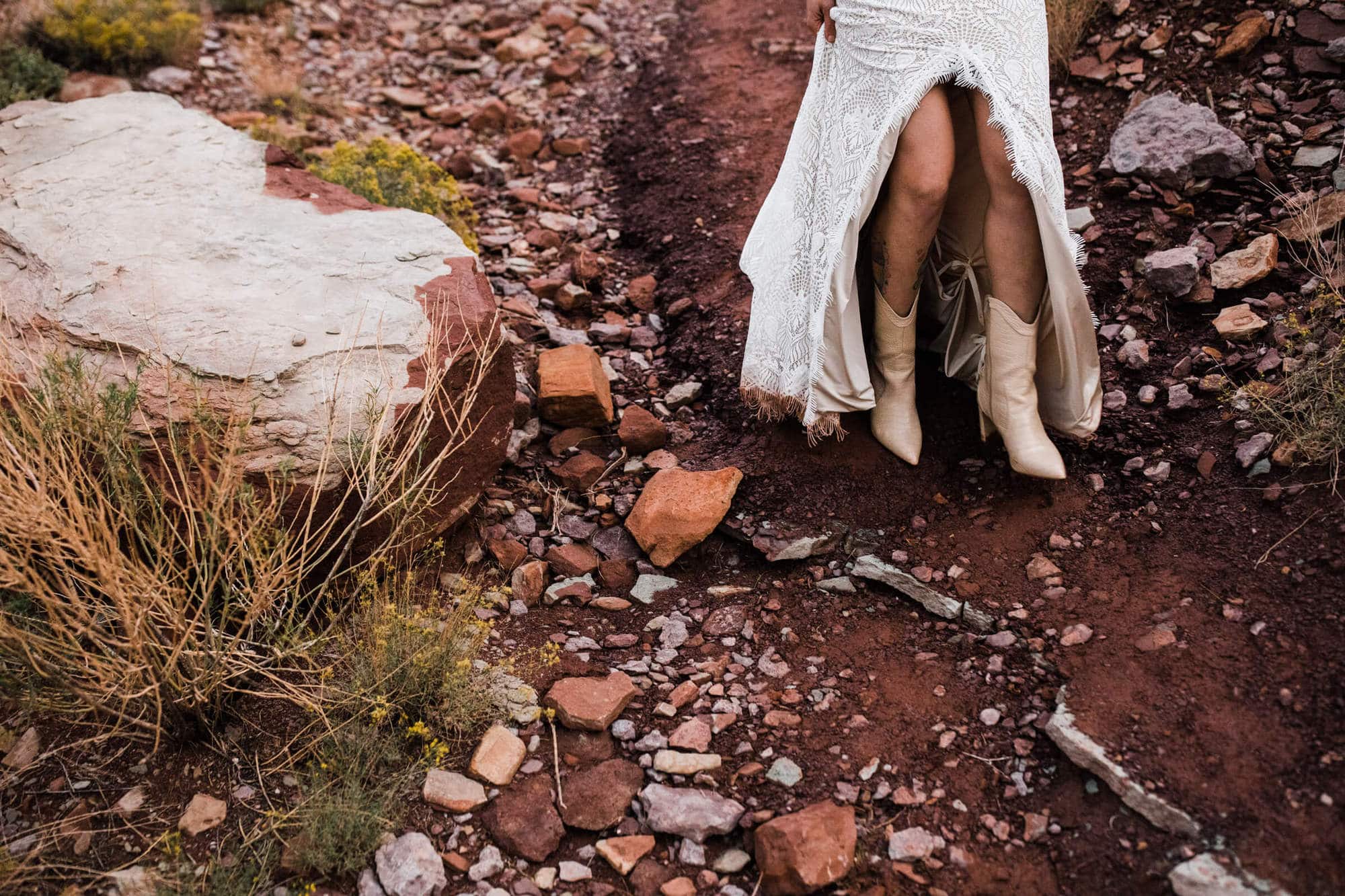 A wedding of off-road locations, campsite celebrations, and rock climbing adventures, this adventure wedding in Moab is one for the ages.