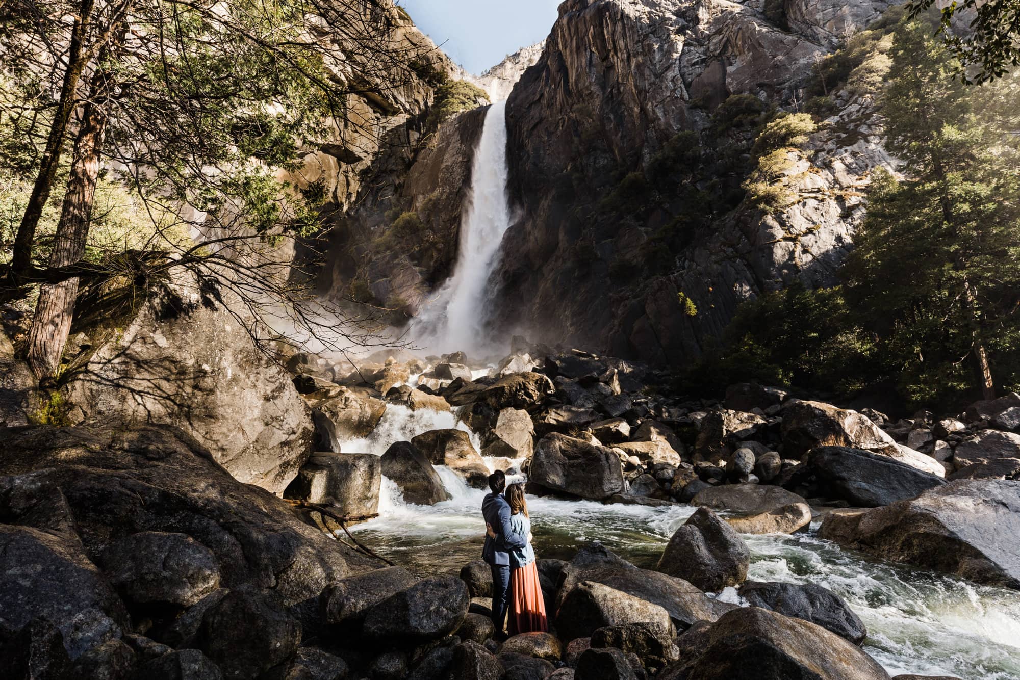 Spring is the perfect time for a Yosemite Valley Elopement. This couple enjoyed vistas, waterfalls, and meadows during their perfect elopement. 