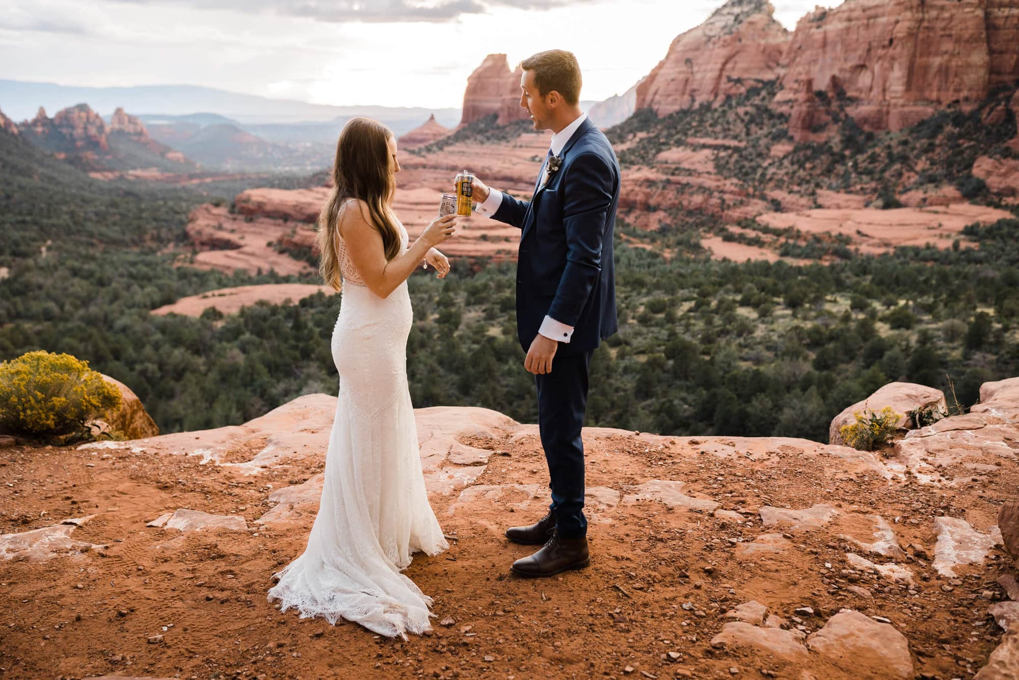 This elopement loots like it covered the span of three states- but nope! All within an hour of Flagstaff, Arizona (an amazing and underrated place to elope!) 
