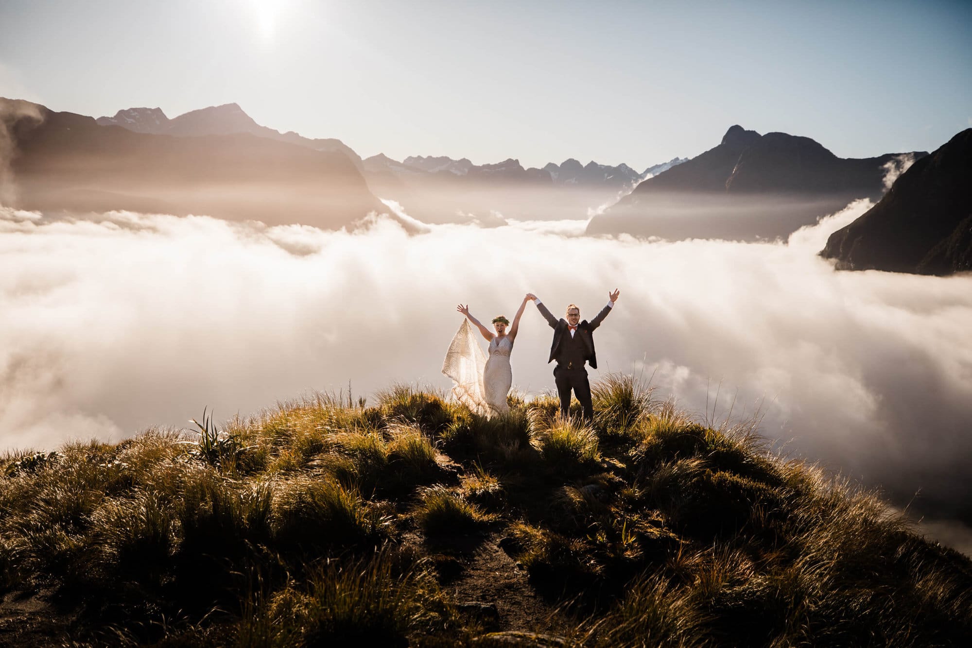 This New Zealand Heli-Wedding has it all- a cloud inversion, Taylor Swift, and getting semi-stranded on a mountain. See the adventure here. 
