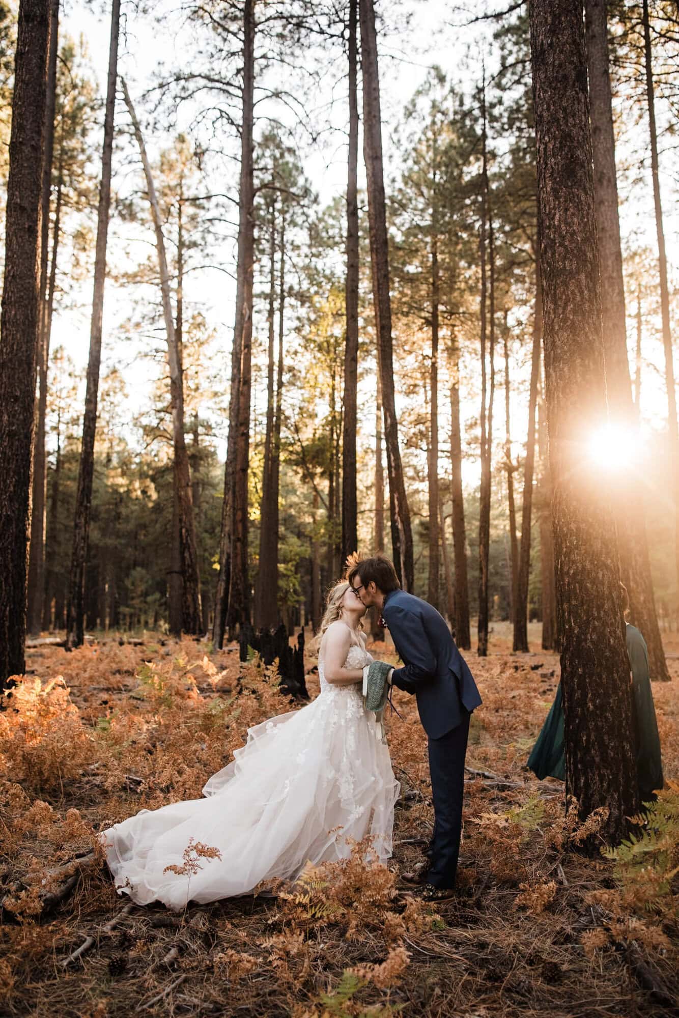 This Flagstaff Micro Wedding is a fall lovers dream. Full of yellow aspens and golden ferns and SO much love, you have to see the beauty here! 
