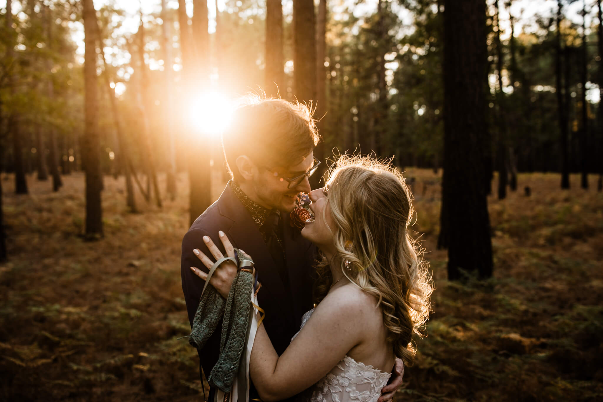 This Flagstaff Micro Wedding is a fall lovers dream. Full of yellow aspens and golden ferns and SO much love, you have to see the beauty here! 
