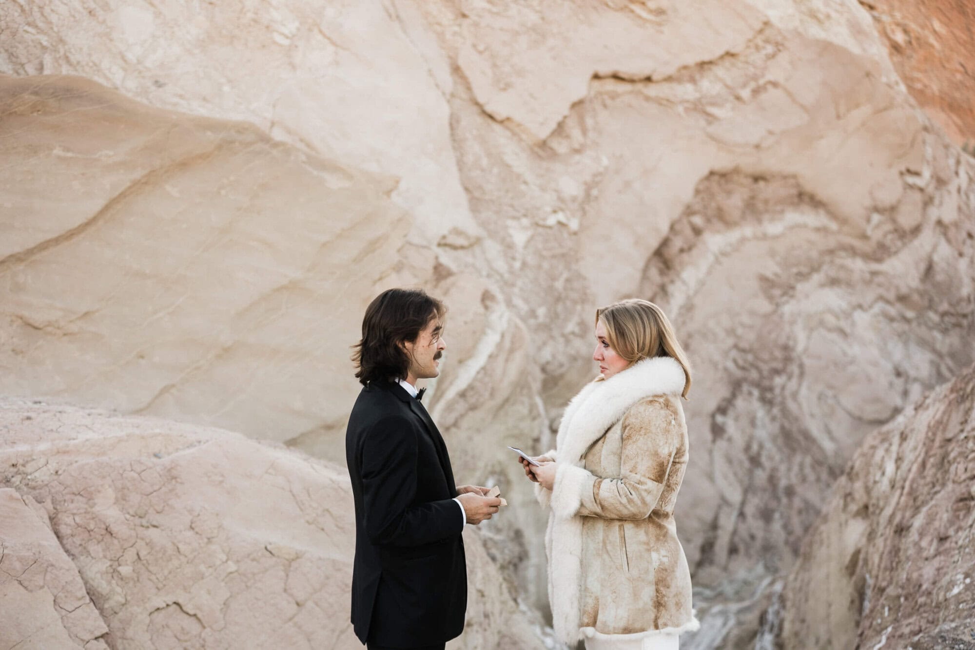 This Death Valley elopement is full of fun, beauty, and many Dune references. It also shows why Death Valley is an amazing spot for an elopement! See the inspo here!