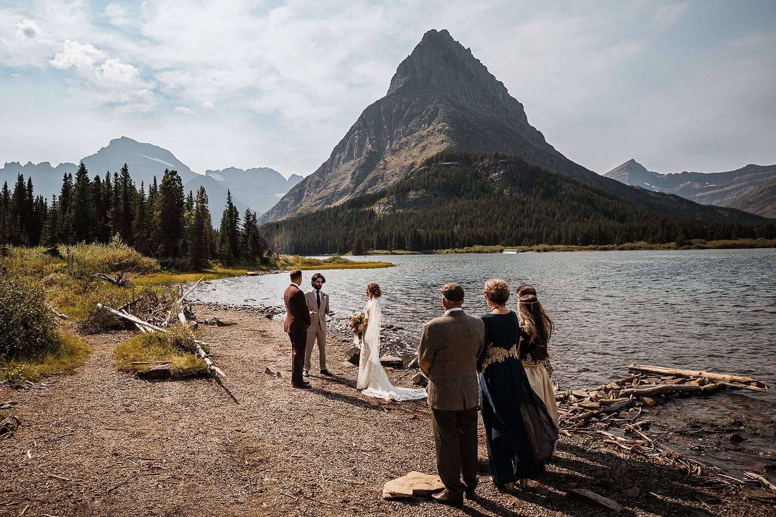 newlyweds holding a ceremony with guests, those guest expenses you consider when answering the question "how much does it cost to elope"?