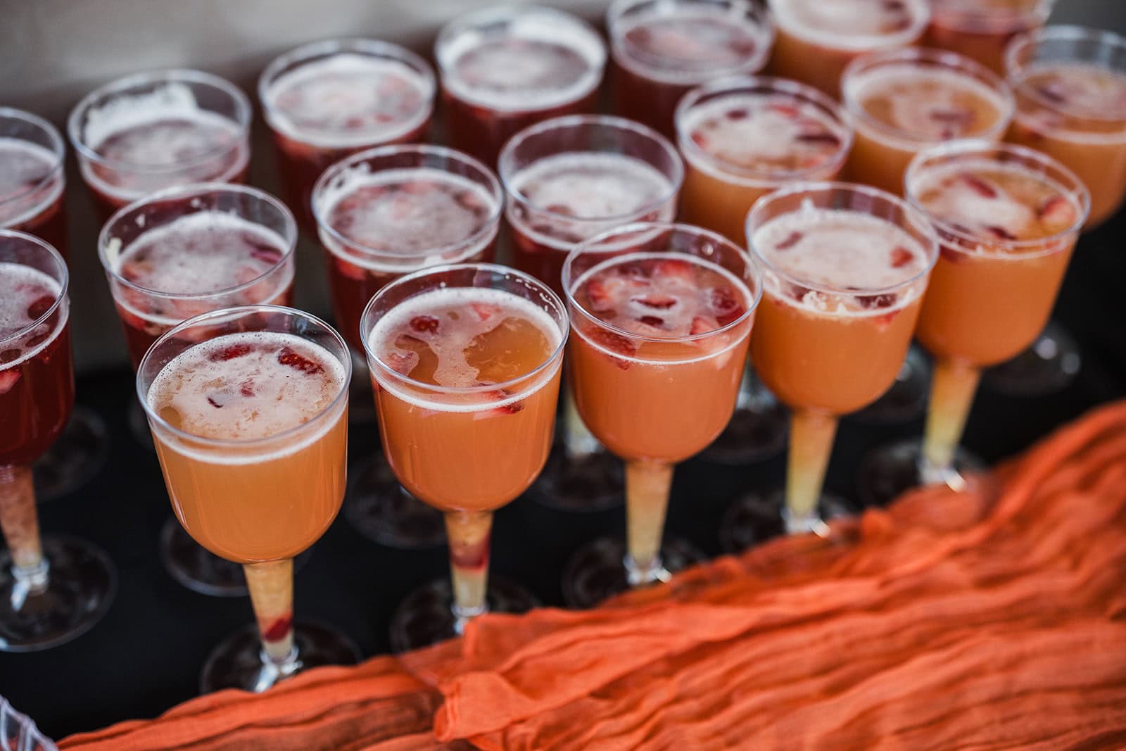 drinks filled with cocktails.